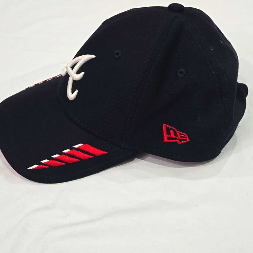 New Era Atlanta Braves 9Forty Stretch Snap Hat Cap - Picture 2 of 7